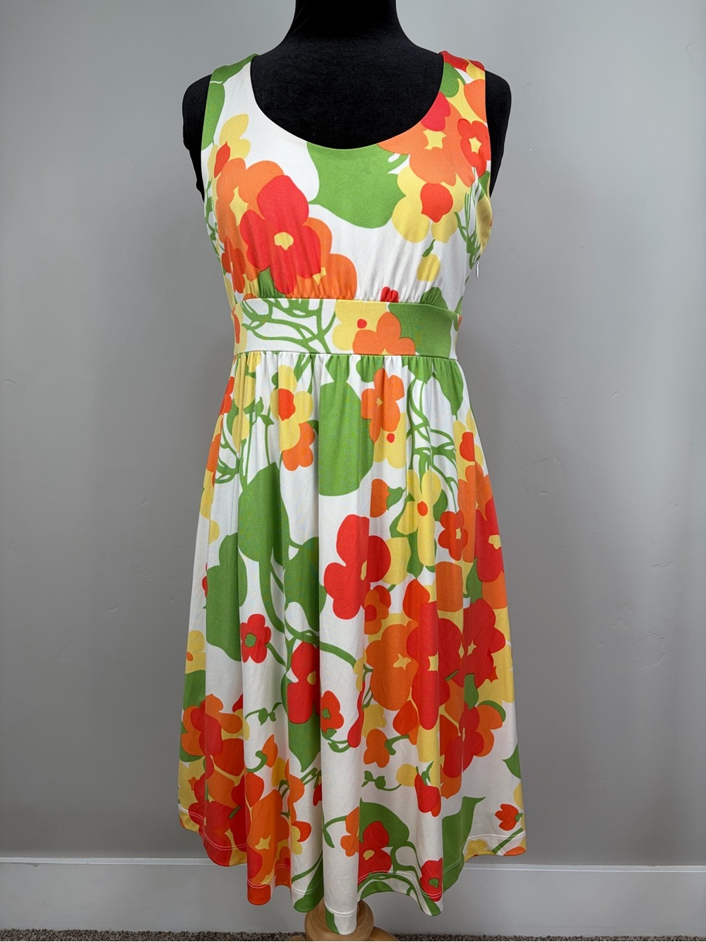 Tommy Bahama Sleeveless Silk Floral Dress Sz S